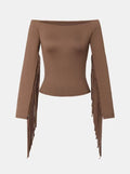 Retro Western Fringe Fitted T-shirt