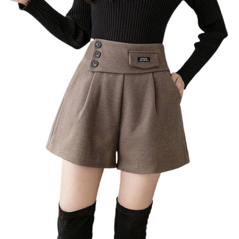 Women's Casual Thickened Wool Shorts
