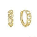 S925 Sterling Silver Fashion Chain Earrings