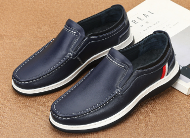 Genuine Leather Casual Men's Shoes - Fashion Brand