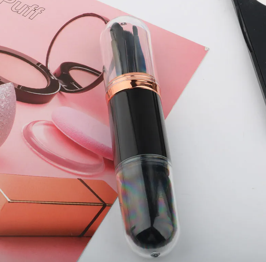 4-in-1 Retractable Portable Makeup Brush