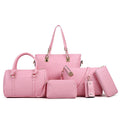 Trendy Embossed Six-Piece Mother Bag Set