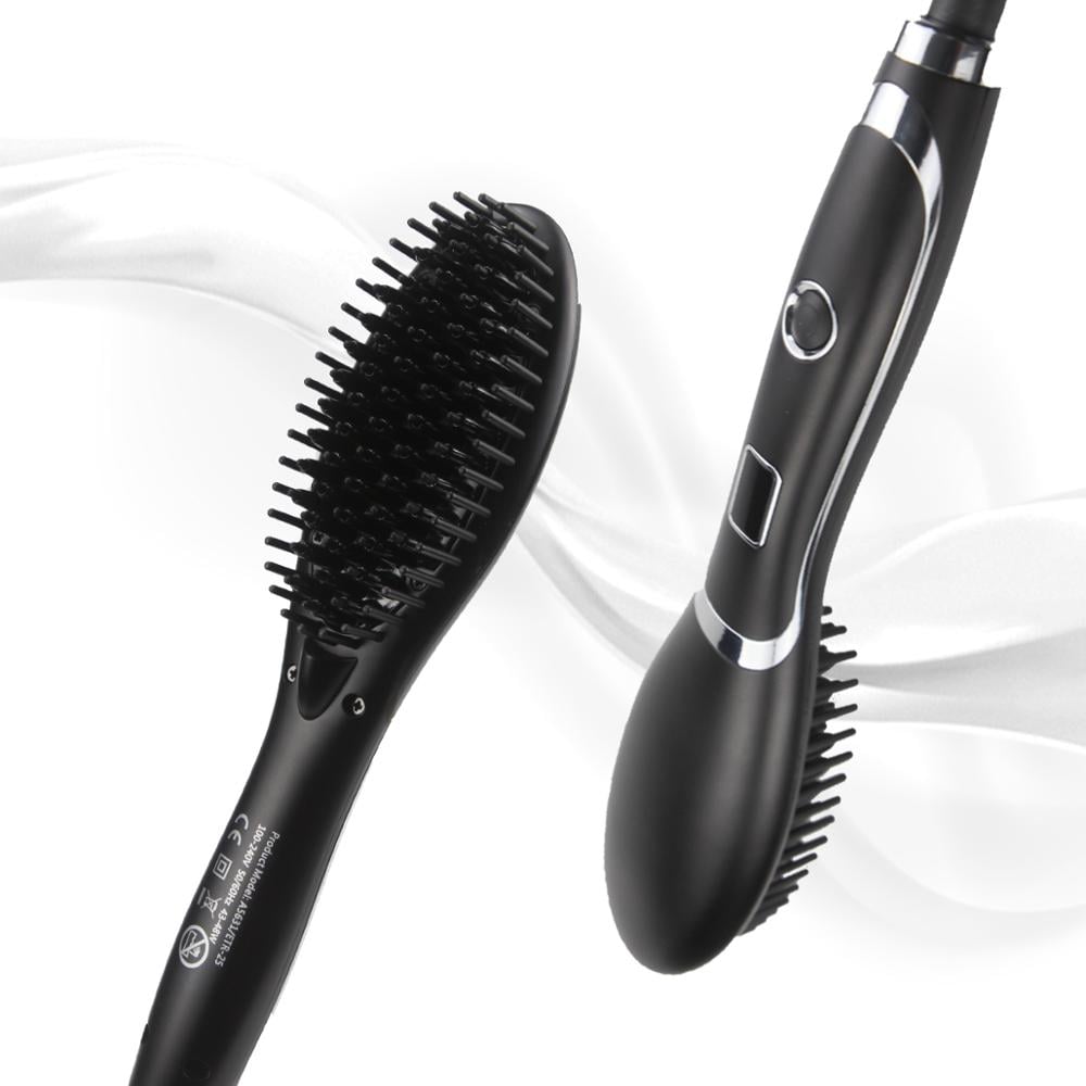 Electric Hair Straightener Comb and Brush Iron