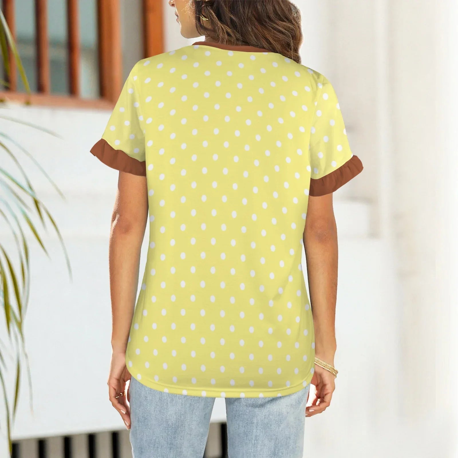 Sunflower Kitty Ruffle Play Tee