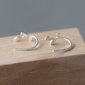 S925 Silver Leaf Stud Earrings