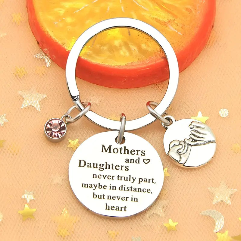Stainless Steel Keyring Gift for Mother and Daughter