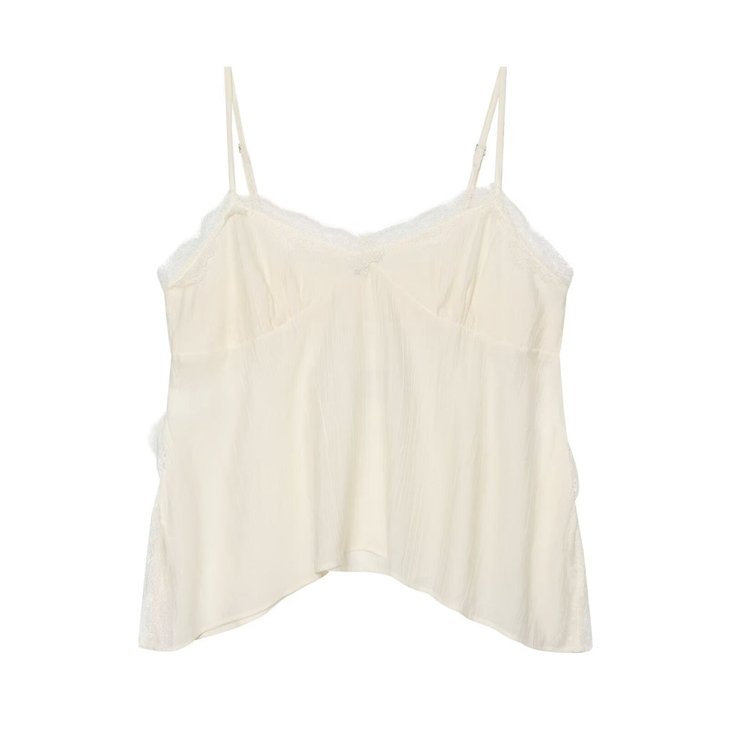 Women Clothing Wrinkle Effect Underwear Top