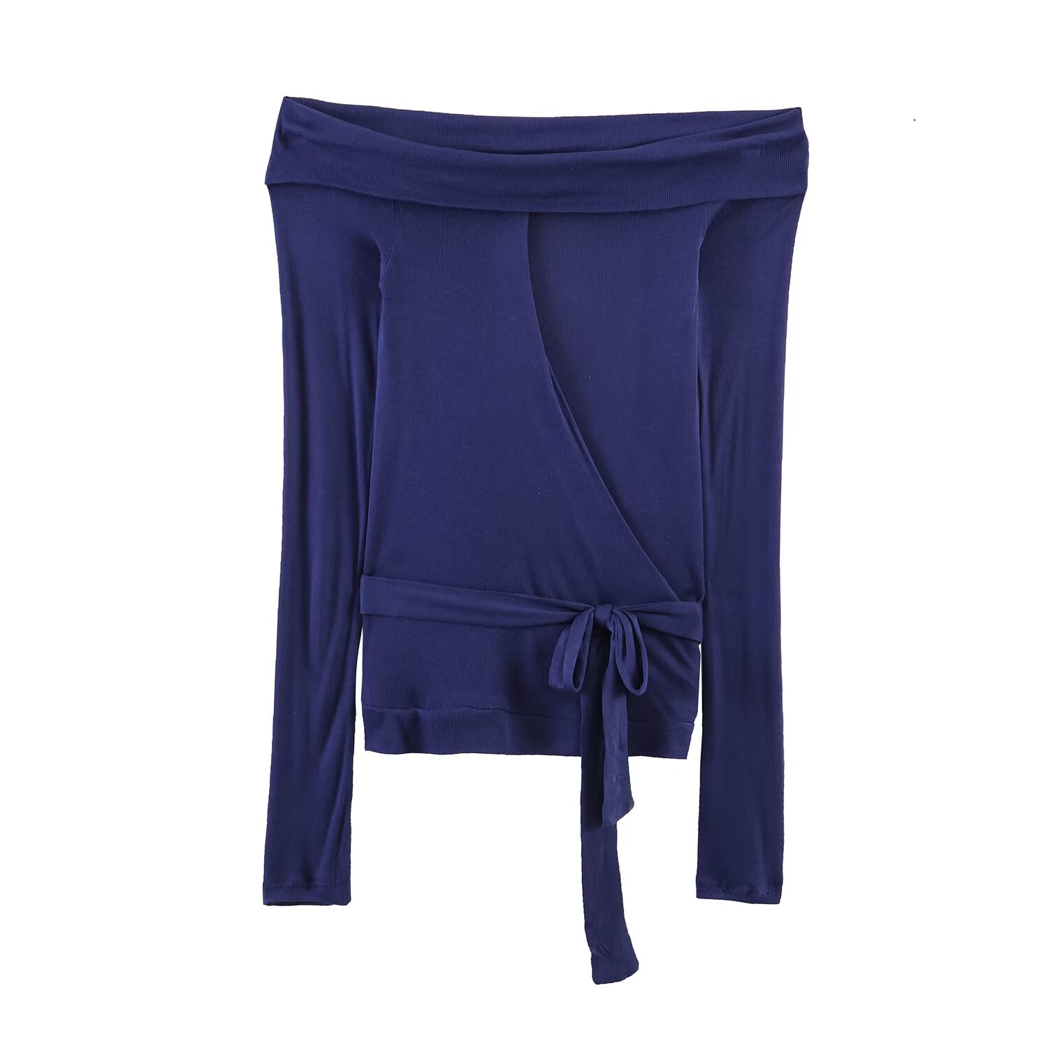 Women Clothing Summer Cross off Shoulder Bow Top