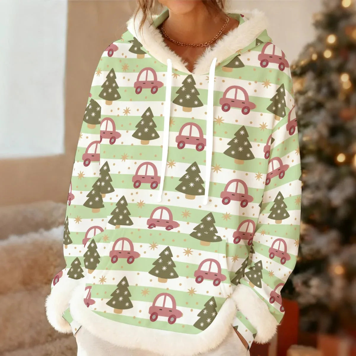 Lil Tree Cruiser Fleece Hoodie With Trim