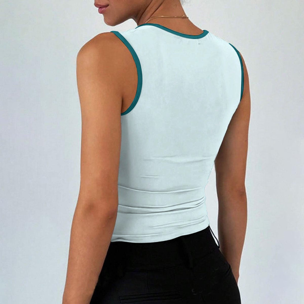 I'm Just Baby Blue Crop Tank Top