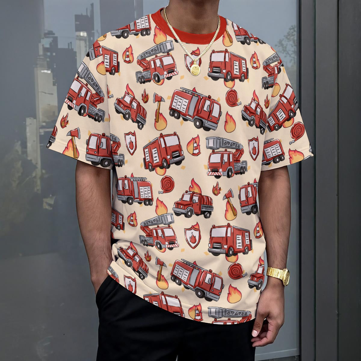 Little Firefighter Unisex Play Tee