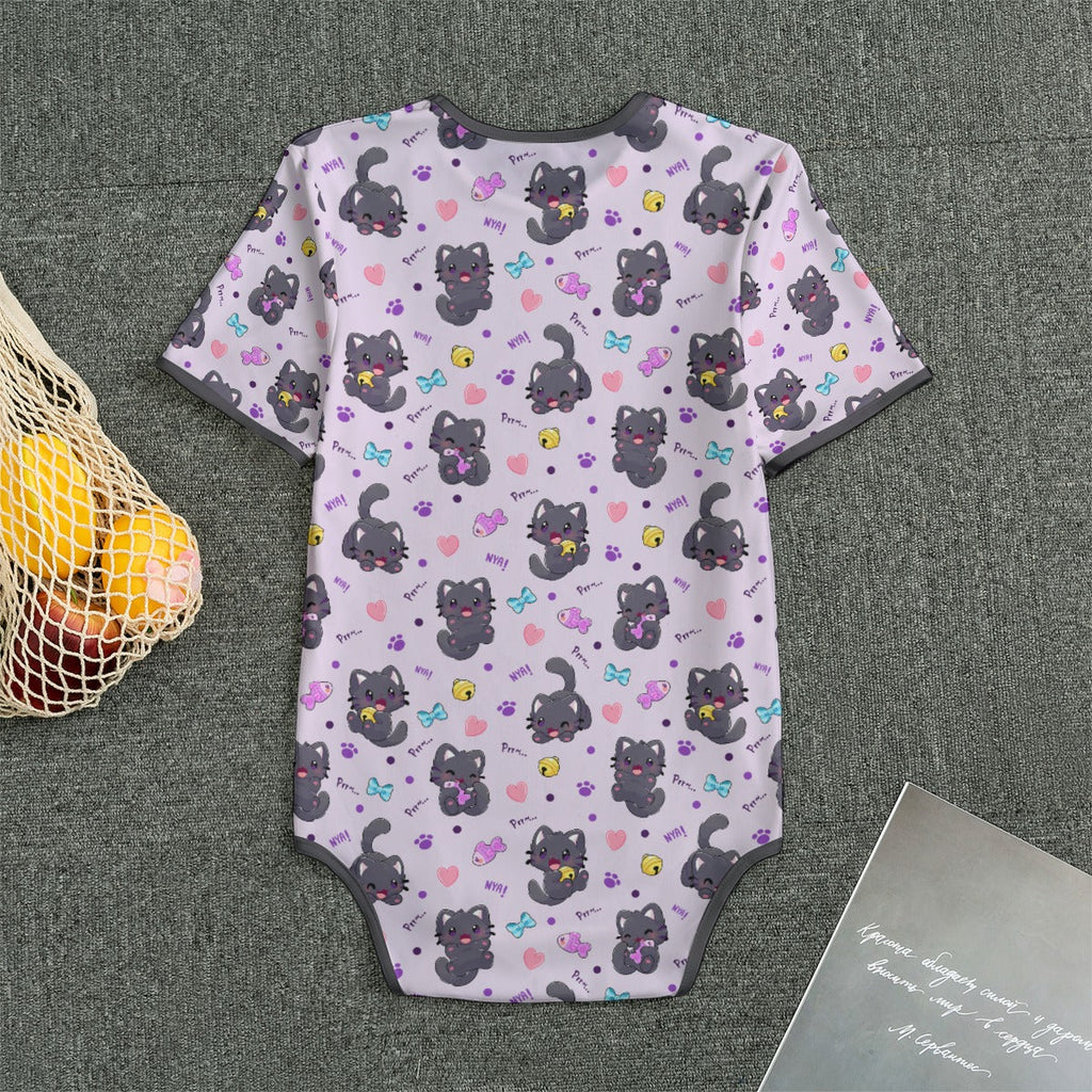 Purrfectly Playful Short Sleeve CuddleSuit