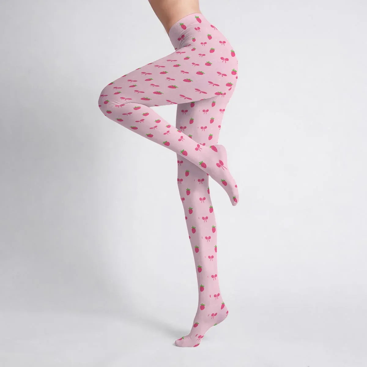 Pretty Lil Strawberries Stretchy Tights