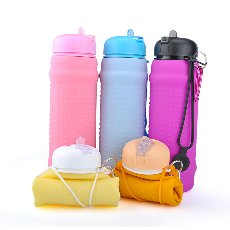Portable Silicone Water Bottle for Outdoor Travel