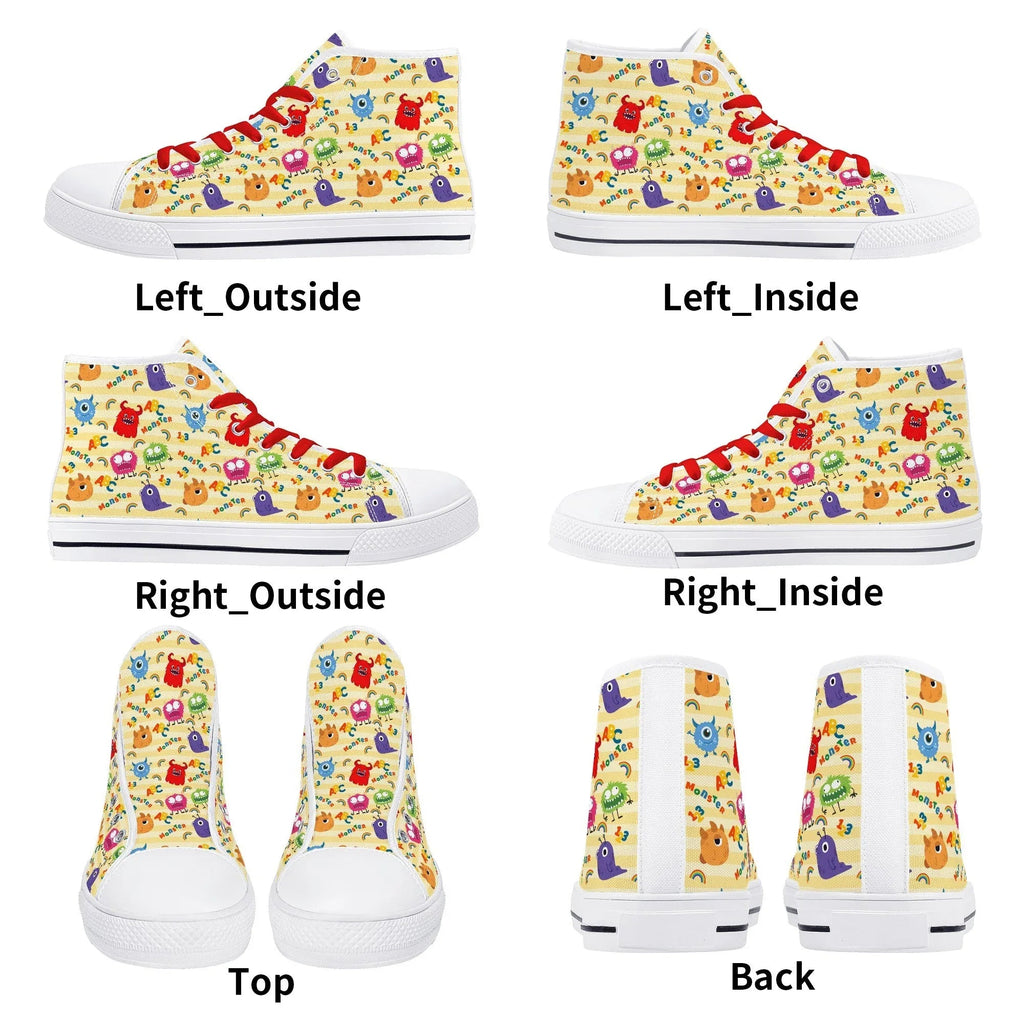 Lil Monsters Unisex High Top Canvas Shoes