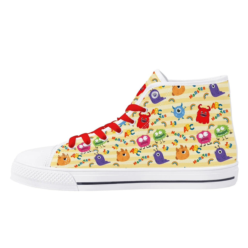 Lil Monsters Unisex High Top Canvas Shoes