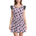 Midnight Meow Playsuit CuddleDress | Built-In Brief & Snap Closure
