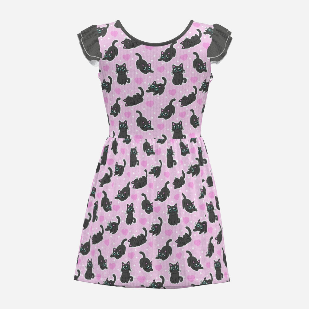 Midnight Meow Playsuit CuddleDress | Built-In Brief & Snap Closure