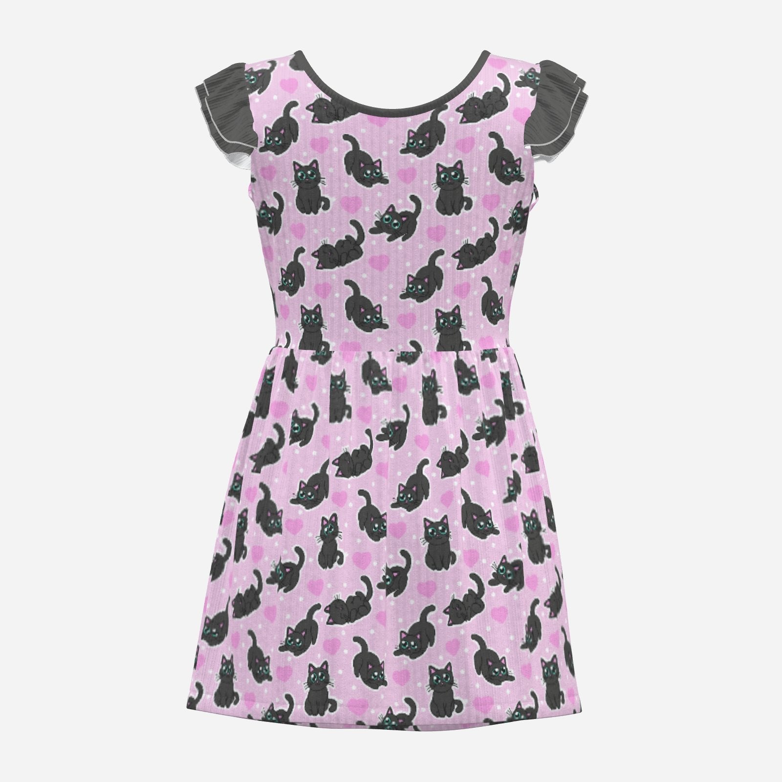 Midnight Meow Playsuit CuddleDress | Built-In Brief & Snap Closure