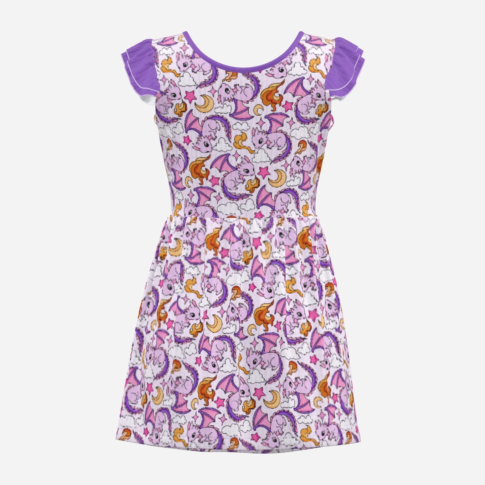 Moonfire Dragon Playsuit CuddleDress | Built-In Brief & Snap Closure