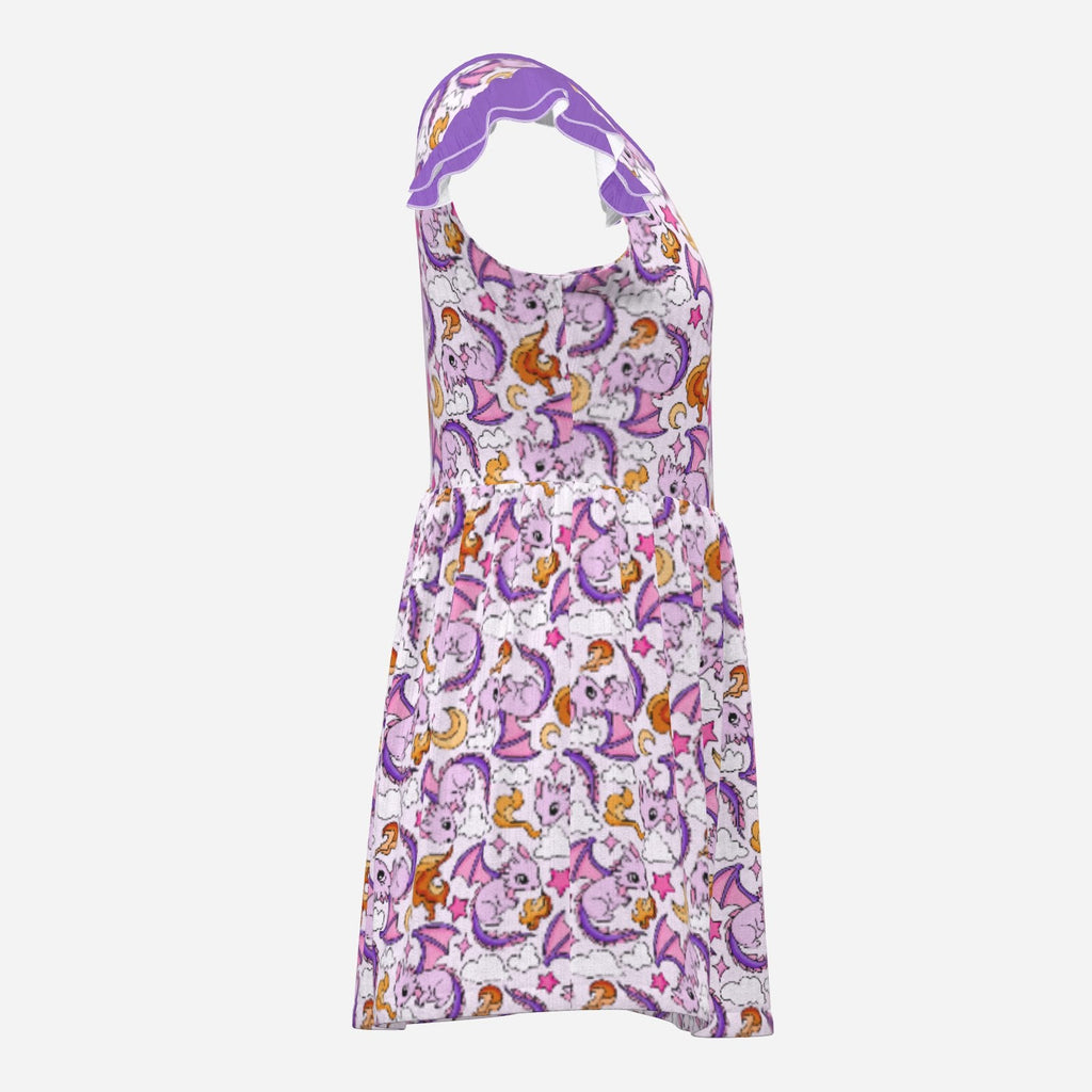 Moonfire Dragon Playsuit CuddleDress | Built-In Brief & Snap Closure