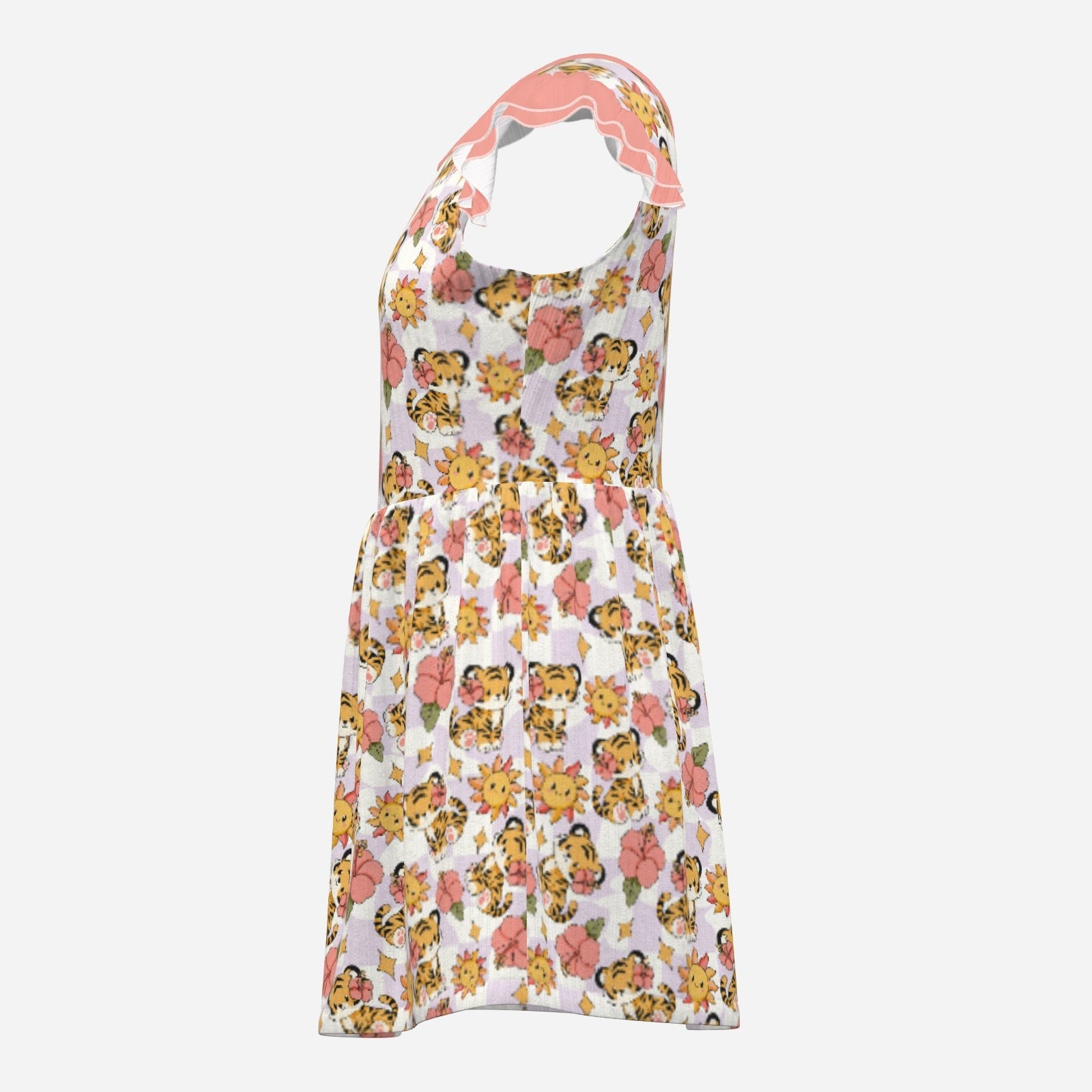 Sunbeam Tiger Playsuit CuddleDress | Built-In Brief & Snap Closure