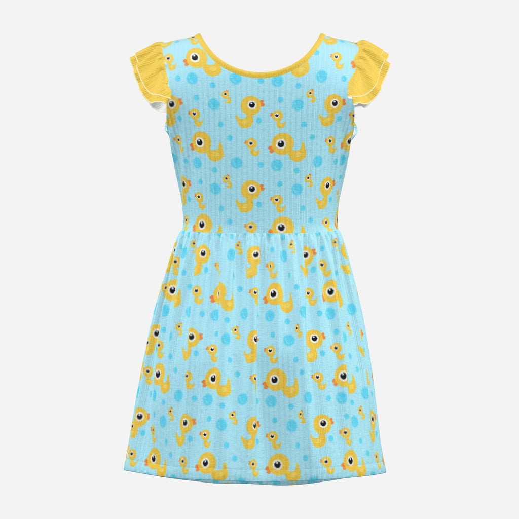 Ducky Bubble Bath Playsuit CuddleDress | Built-In Brief & Snap Closure