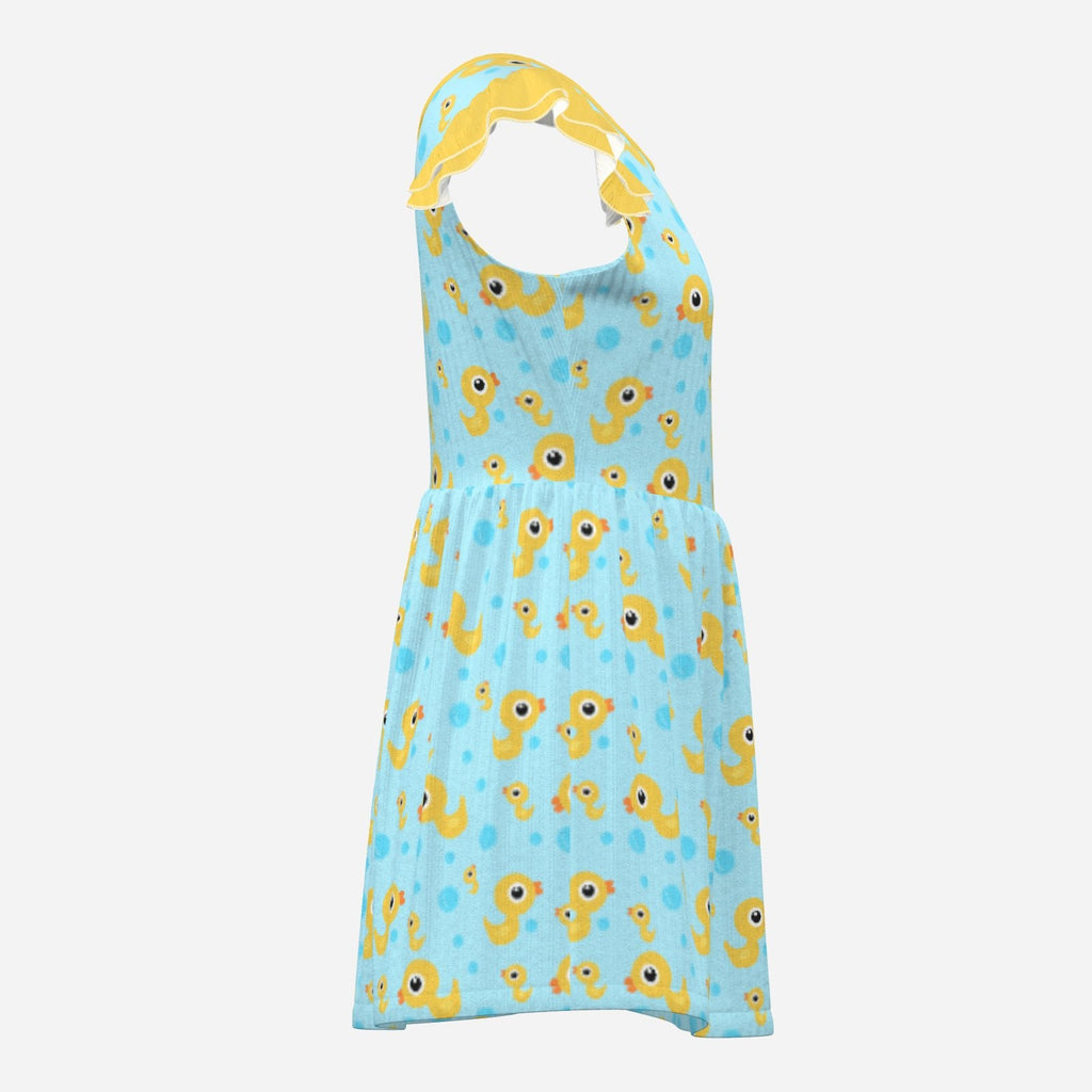 Ducky Bubble Bath Playsuit CuddleDress | Built-In Brief & Snap Closure