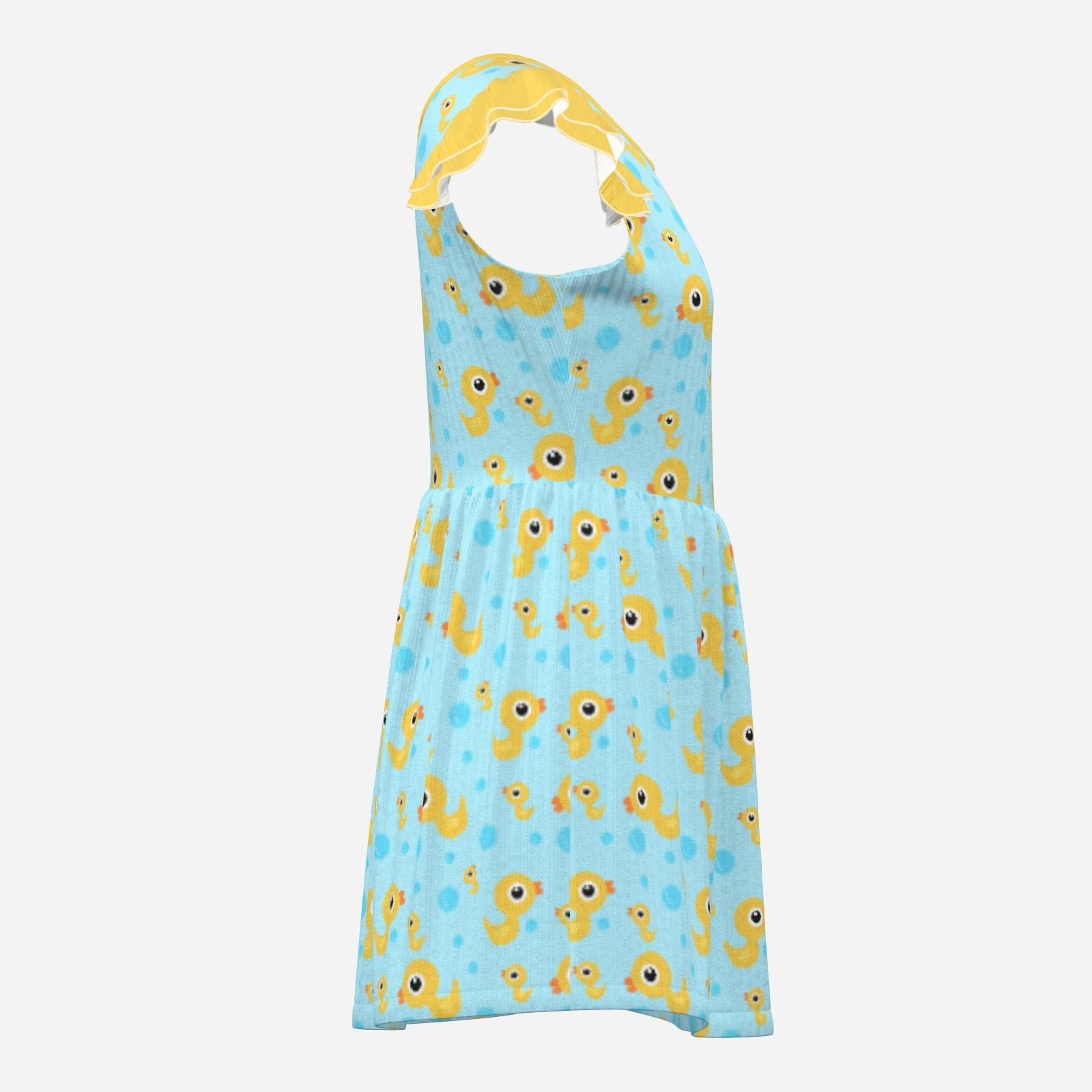 Ducky Bubble Bath Playsuit CuddleDress | Built-In Brief & Snap Closure