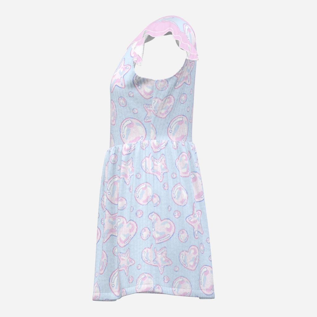 Kawaii Bubbles Playsuit CuddleDress | Built-In Brief & Snap Closure