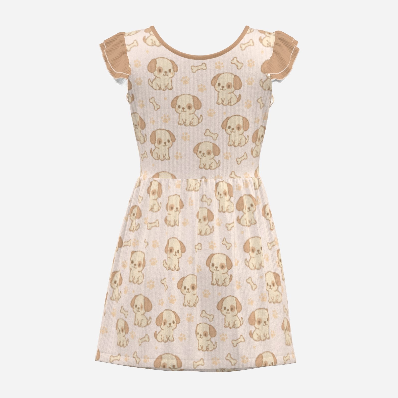 Biscuit Pup Playsuit CuddleDress | Built-In Brief & Snap Closure