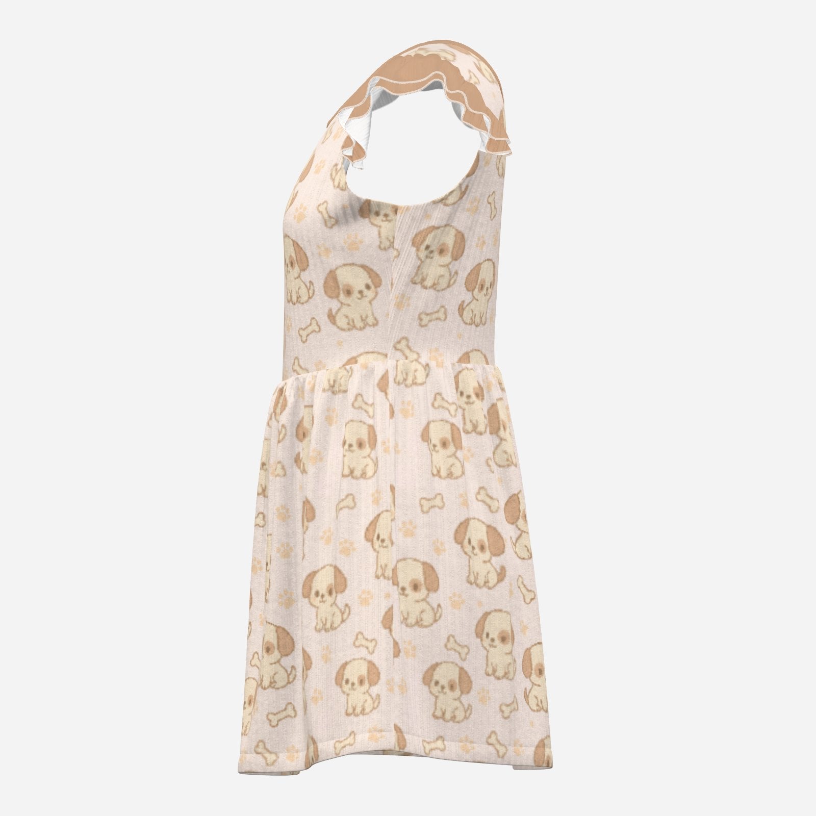Biscuit Pup Playsuit CuddleDress | Built-In Brief & Snap Closure