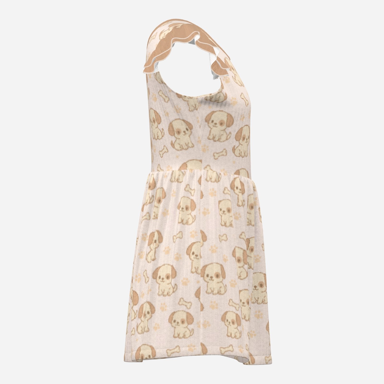 Biscuit Pup Playsuit CuddleDress | Built-In Brief & Snap Closure