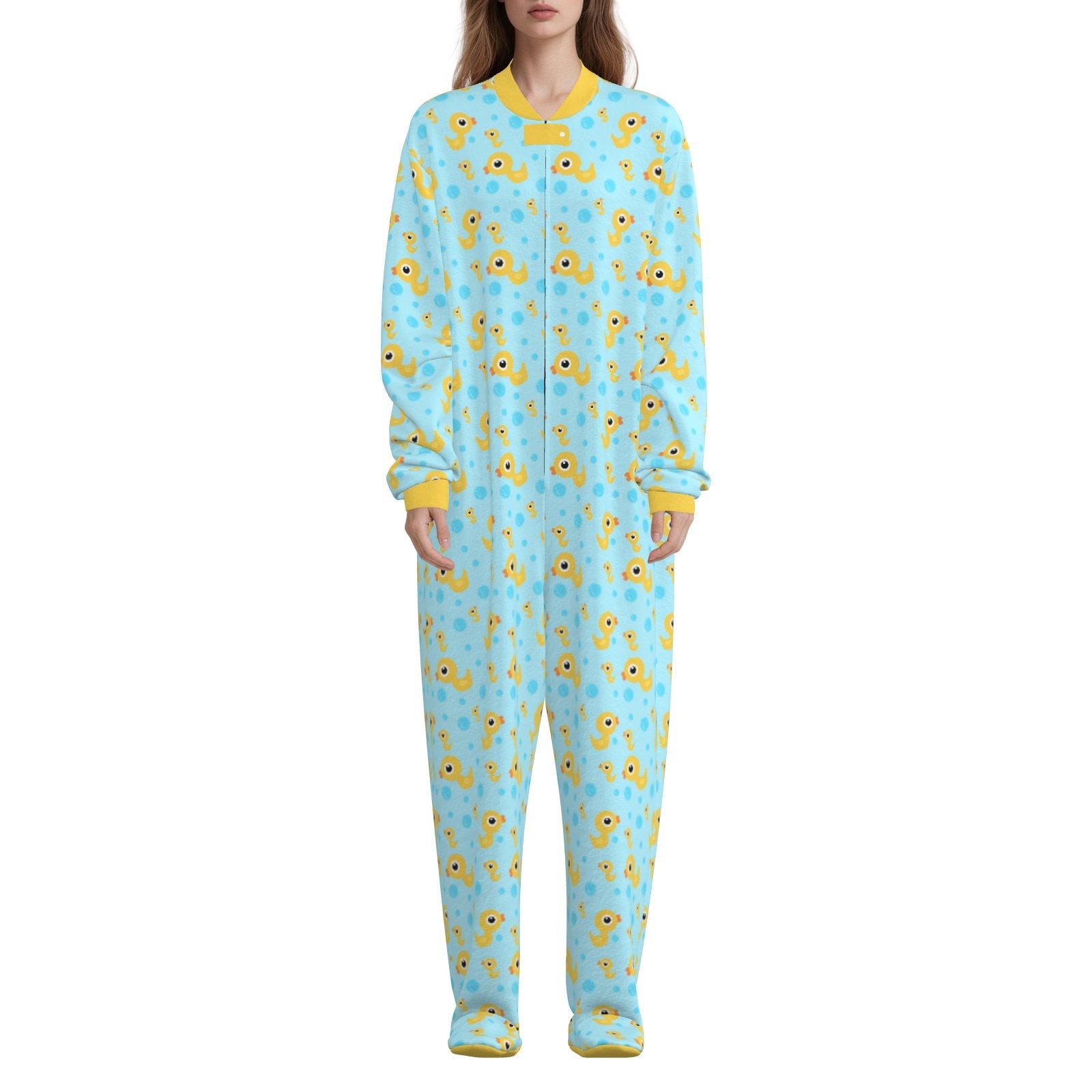 Bubble Duckies Footie CuddleSuit