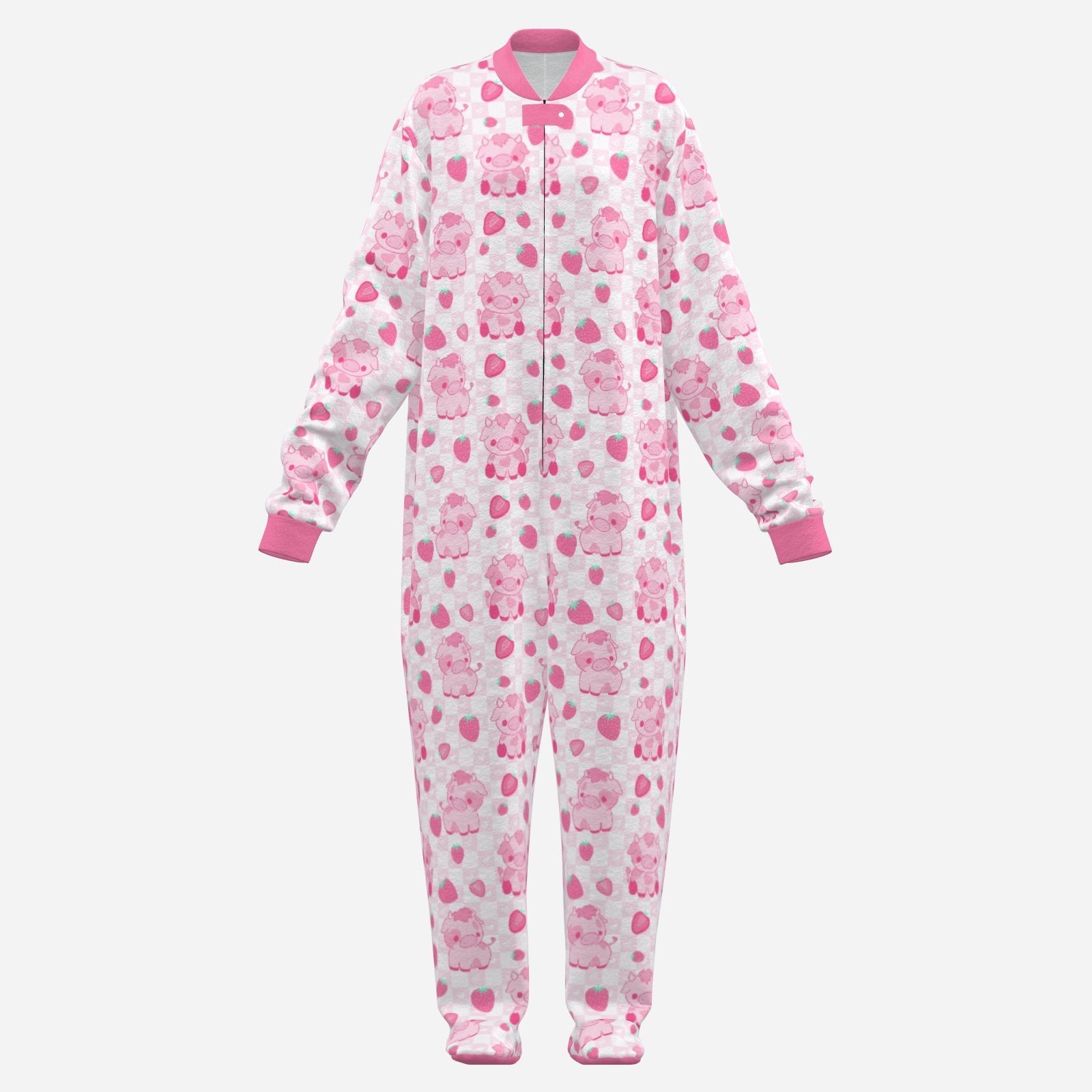 Berry Moo Footie CuddleSuit