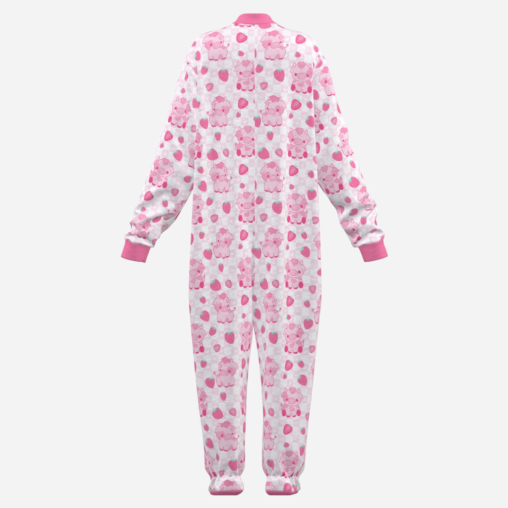 Berry Moo Footie CuddleSuit