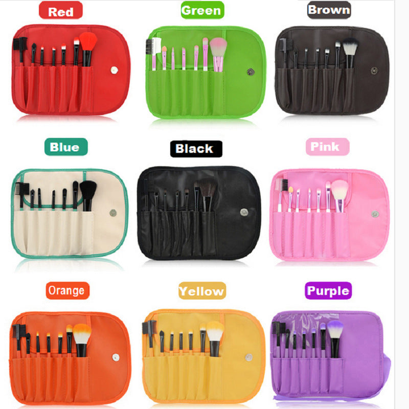 7-Piece Makeup Brush Set with Premium Brush Bag