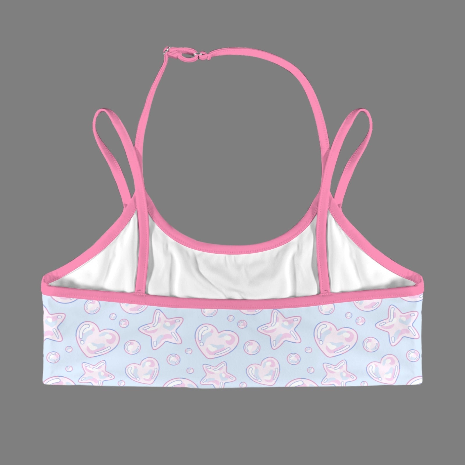 Kawaii Bubbles Double Strap Sports Bra