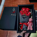 Soap Flower Bear Gift Box Birthday Gift Mother's Day 7 Carnation Valentine's Day Gift Box