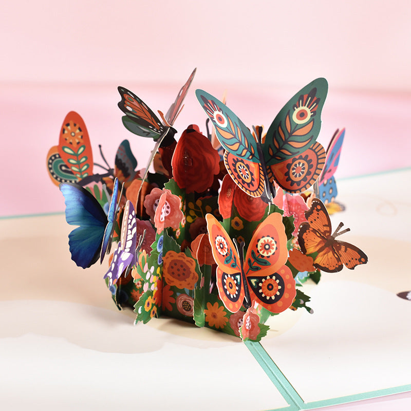 Butterfly Pop-Up Greeting Cards for Mother's Day Gift