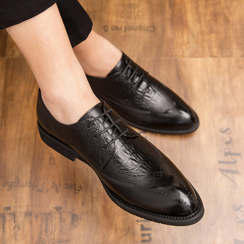 Men's Casual Brogue Leather Shoes (Fashionable Design)