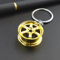 Creative Stereo Car Modification Fittings Wheel Hub Metal Keychains