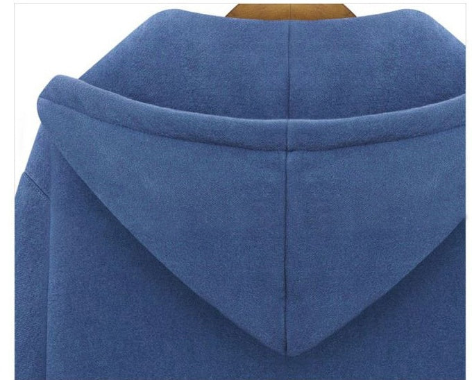 Hooded Long-sleeved Winter Sweater Women's Jacket In A Long Thick Shirt