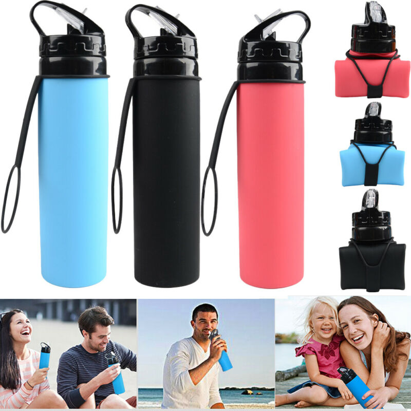 Silicone Sports Water Bottle for Outdoor Activities