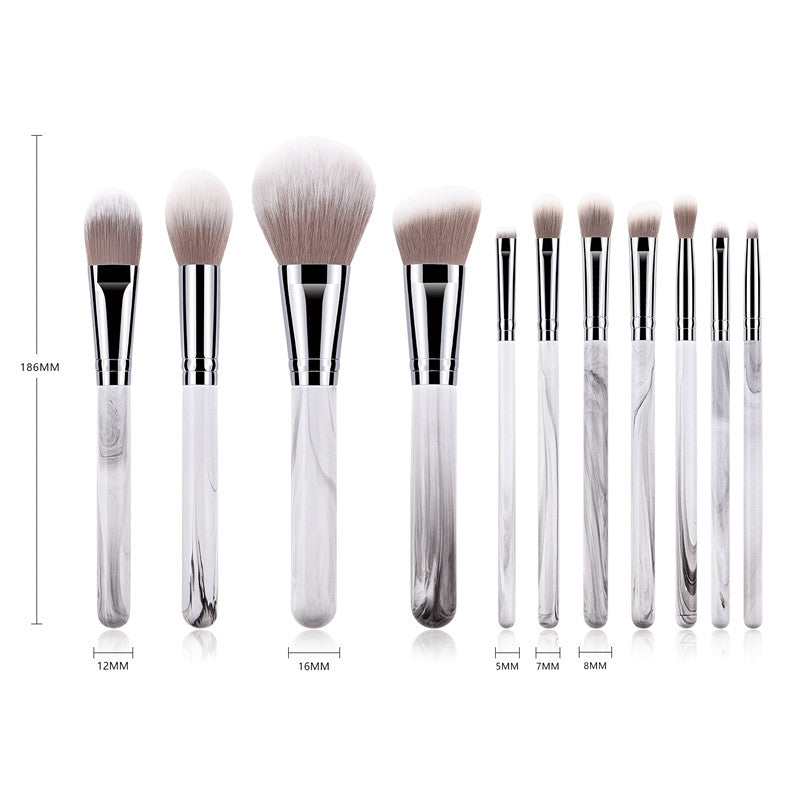 11-Piece Makeup Brush Set with Landscape Powder Brush
