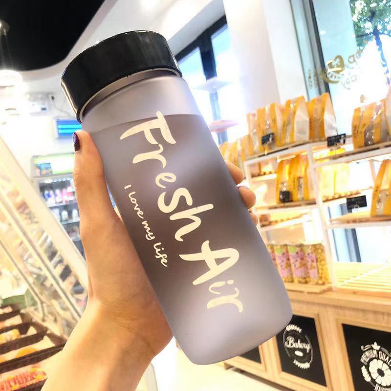 Frosted Portable Outdoor Plastic Fashion Water Bottle