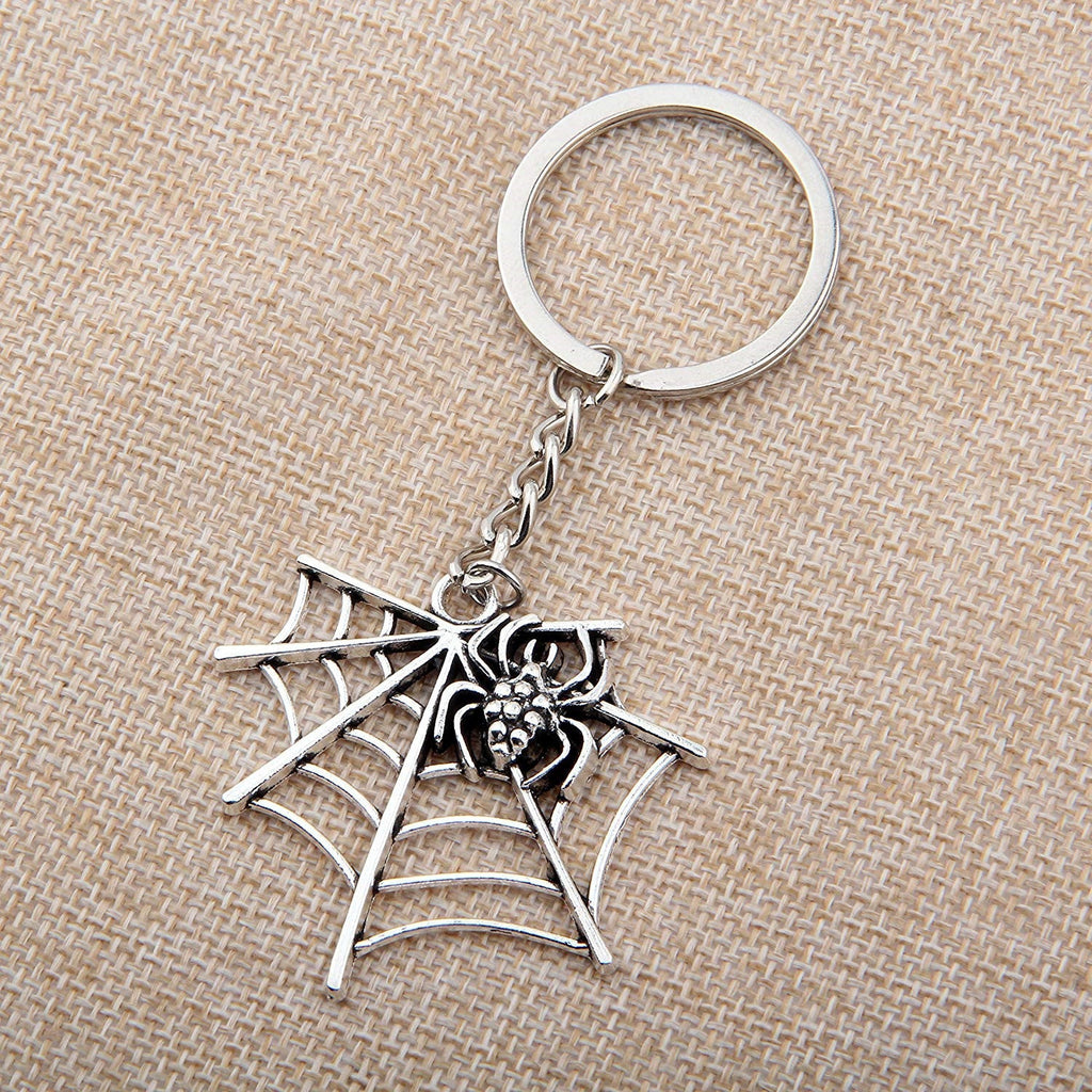 Europe And The United States Halloween Spider Web Shape Pendant Key Chain