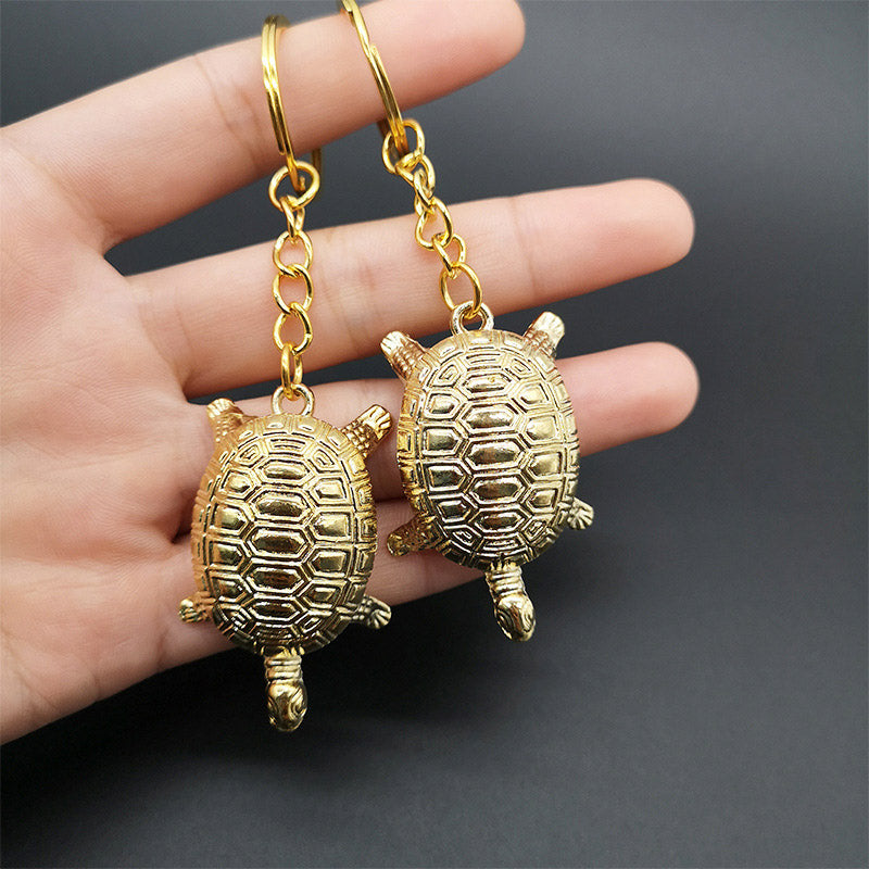 Little golden turtle mobile phone pendant