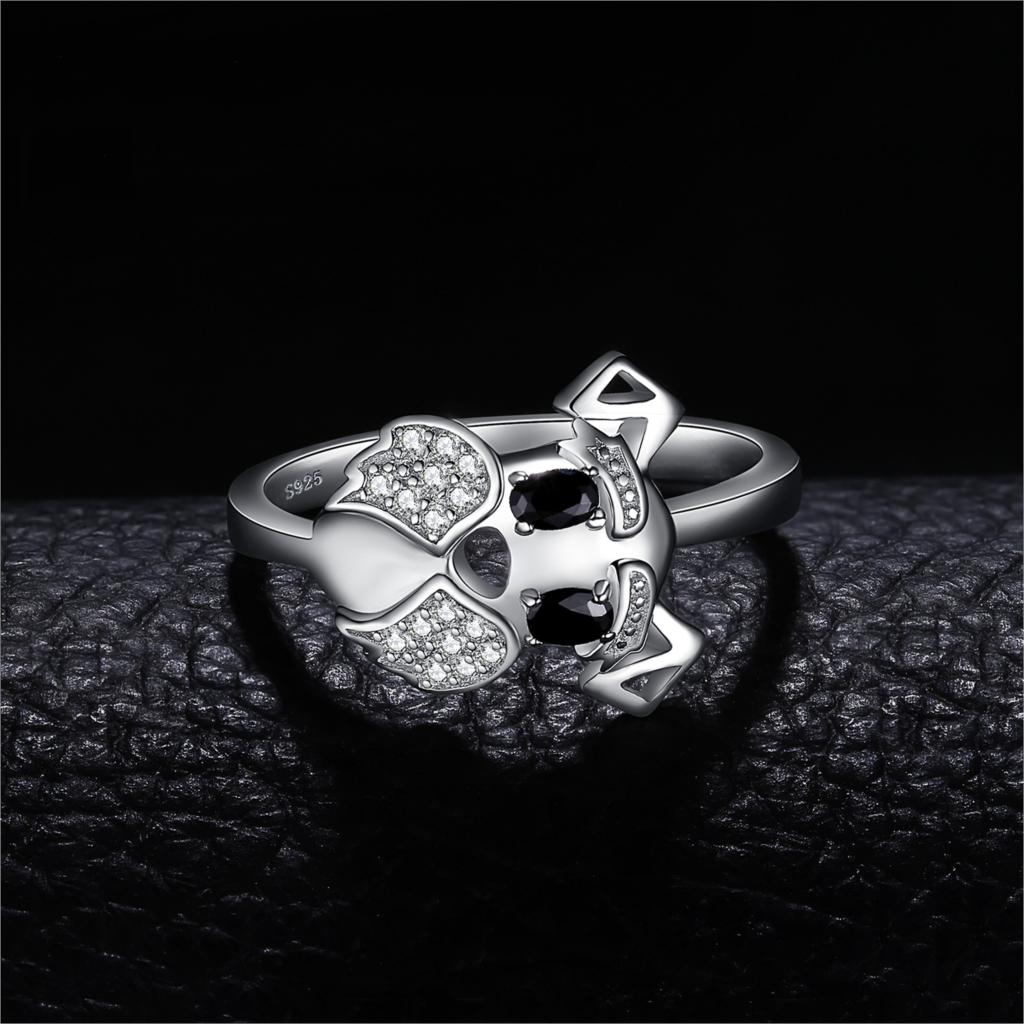 S925 silver cute puppy ring