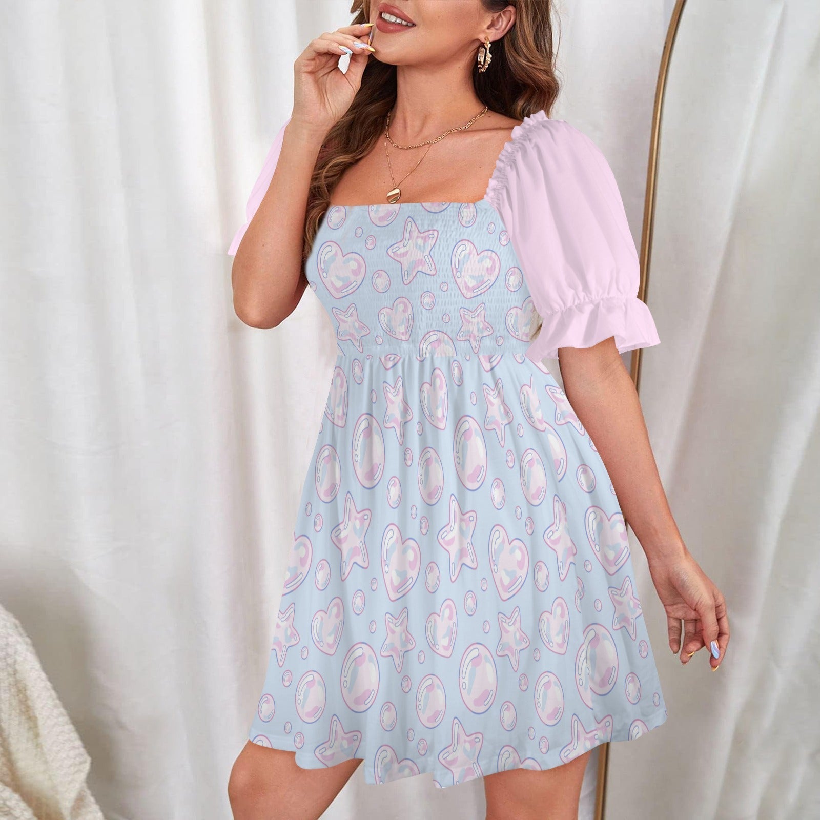 Kawaii Bubbles Sweetheart Dress